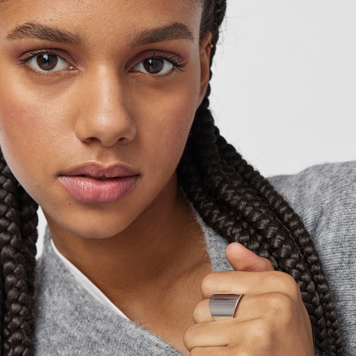 Smooth Silver TOUS Basics Ring