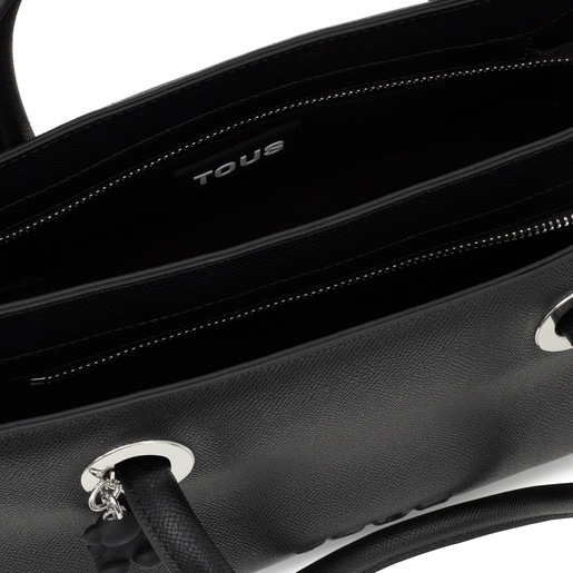 حقيبة سيتي متوسطة الحجم باللون الأسود من تشكيلة TOUS Poppy