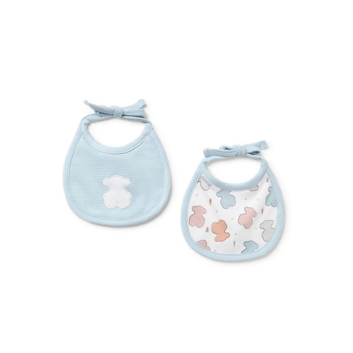 Baby bib set in Colors blue