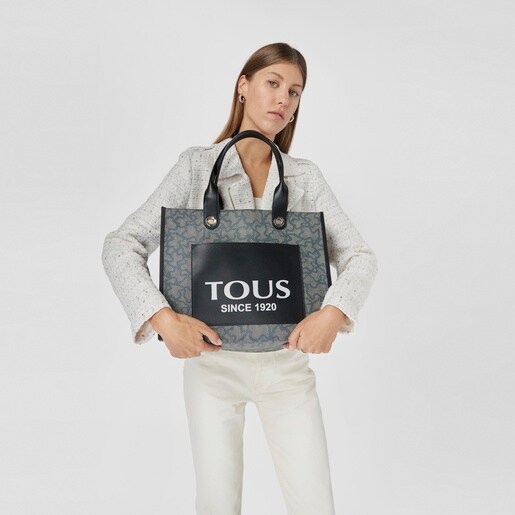 Large black Amaya Kaos Icon Shopping bag