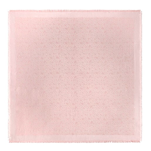 Pale pink jacquard Kaos Mini Scarf | TOUS