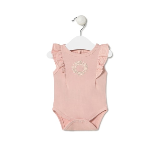 Body con volantes de bebé Classic rosa