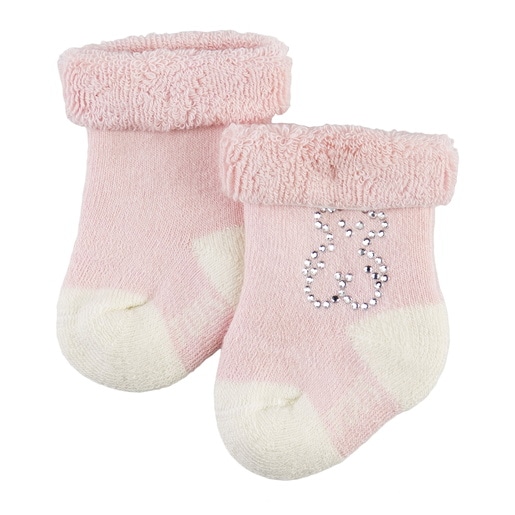 Sweet Socks Strass bear socks set in pink
