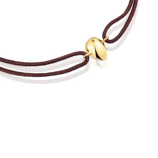 Gold and brown cord Teardrop bracelet TOUS Balloon | TOUS