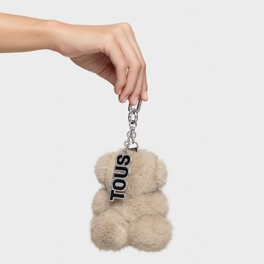 Taupe Key ring Bold Bear Wild