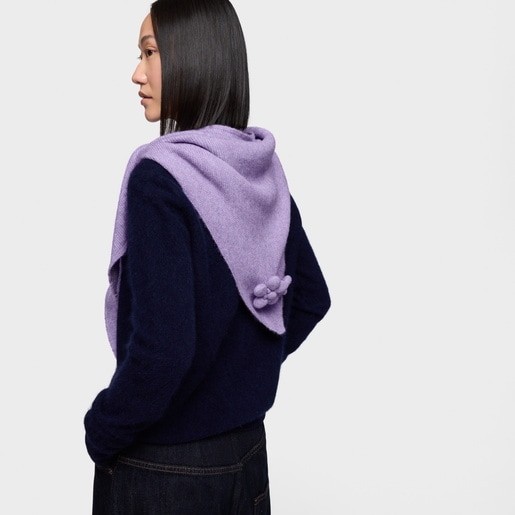 وشاح مثلث الشكل باللون الموف من التشكيلة TOUS Daisy