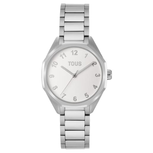 Analoguhr TOUS Now KDT mit Gliederarmband aus Stahl