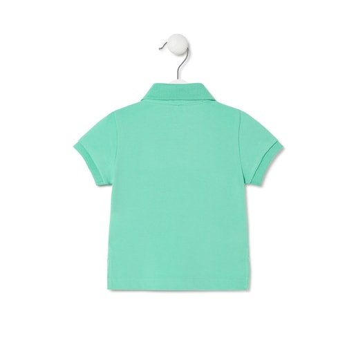 Piqué polo t-shirt in Casual mist