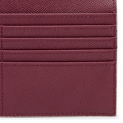 Large burgundy Wallet TOUS Halfmoon