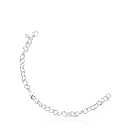 Silver TOUS Carrusel Bracelet 0,8cm motif