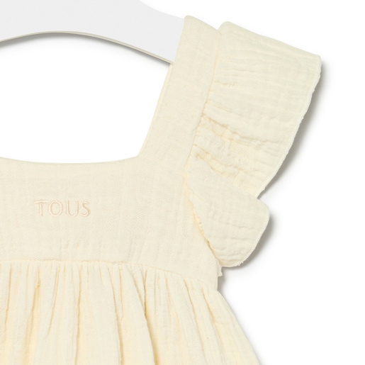 SMuse baby girl's dress in ecru