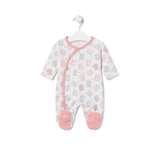 Babygrow de bebé Colors cor-de-rosa