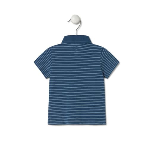 Polo a rayas Casual azul marino