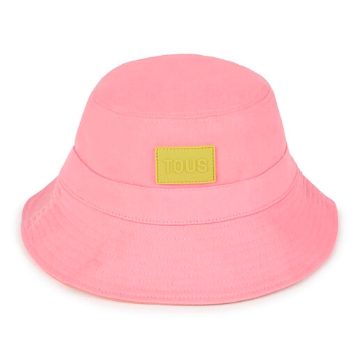 Sombrero bucket reversible rosa Doble