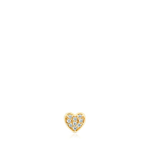 Gold Les Classiques Earring with diamonds | TOUS