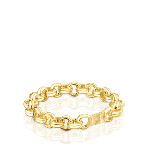 Anillo con baño de oro 18 kt sobre plata TOUS Calin