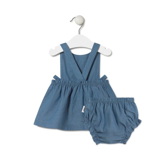 Baby girls outfit in Multi blue