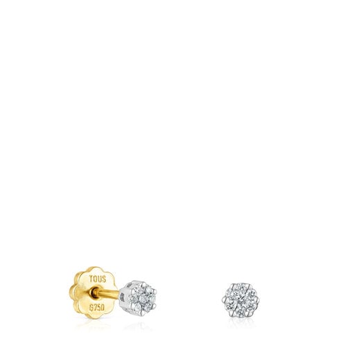 Aretes de oro blanco y diamantes 0,08ct TOUS Diamonds