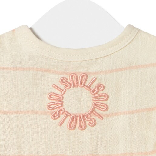 Vestido a rayas de niña Classic rosa