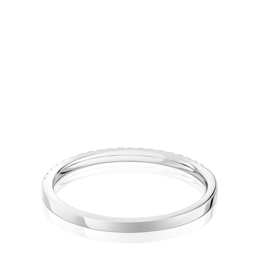 Half eternity ring white gold with diamonds Les Classiques