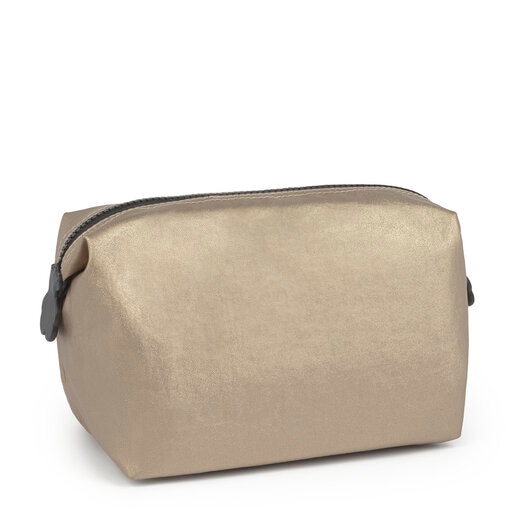 Large gold-colored Doromy Toiletry bag