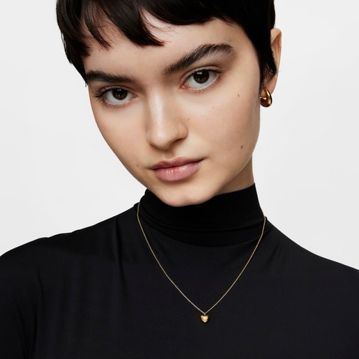 Short gold heart Necklace My Other Half