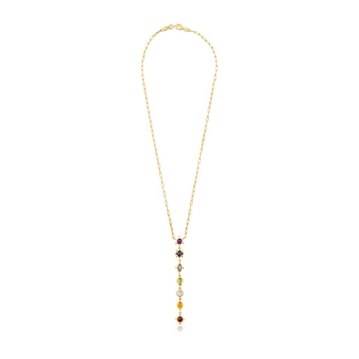 Magic Nature Necklace with gemstone strip