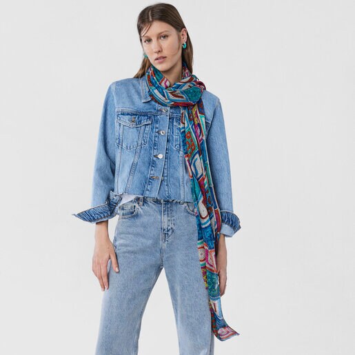 Foulard TOUS Crochet bleu