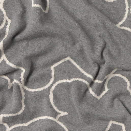 Reversible baby blanket in Nilo grey