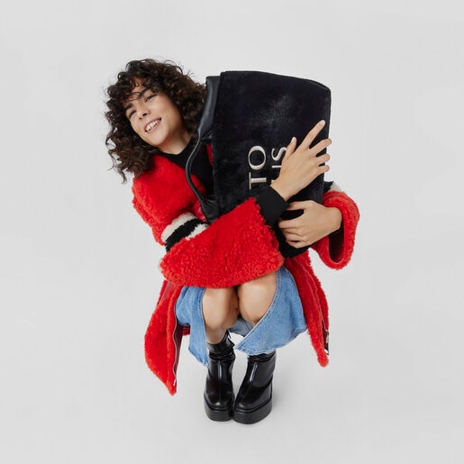 תיק סל TOUS Balloon Wild גדול בצבע שחור