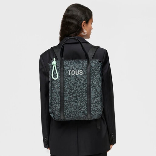 Black Kaos Mini Evolution Nylon Backpack | TOUS