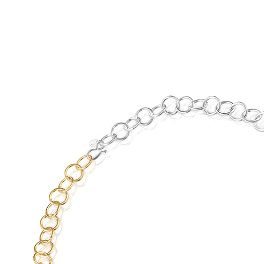 Two-tone TOUS Basics Necklace with round rings