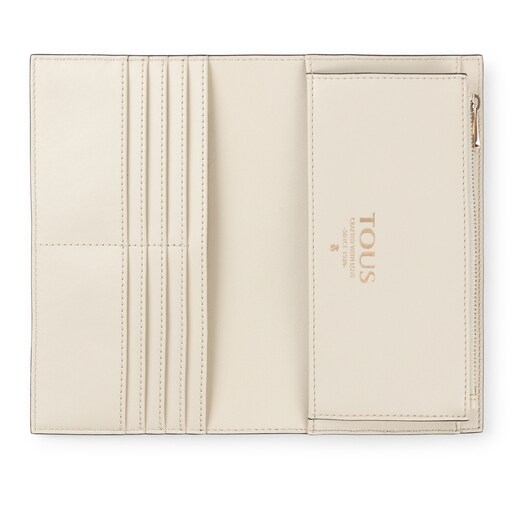 Большой черно-бежевый кошелек TOUS Funny