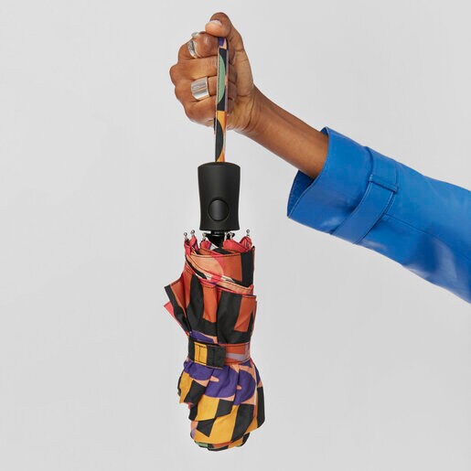 ブラックの折りたたみ傘 TOUS Mimic