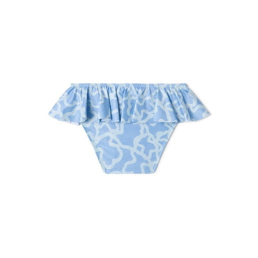 Girls bikini bottoms in Kaos blue