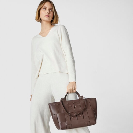 Коричневая сумка-тоут TOUS Damas