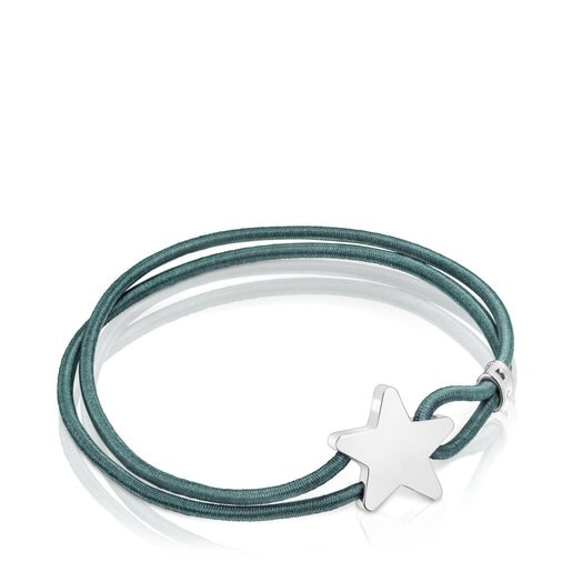 Blue elastic Sweet Dolls Bracelet with silver star | TOUS