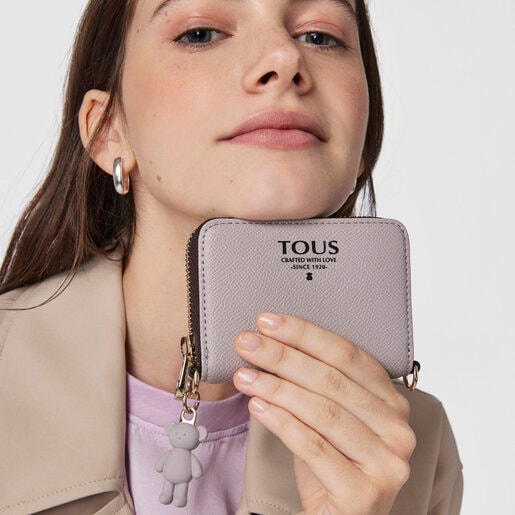 Medium mauve colored TOUS Pop pendant Change purse