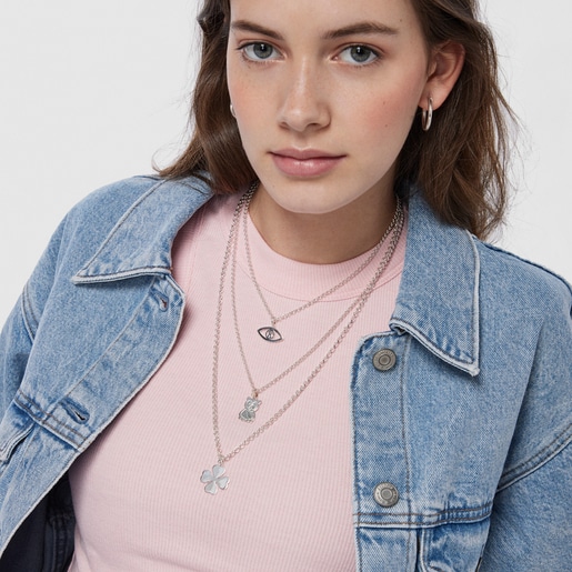 Серебряная подвеска-глаз TOUS Good Vibes