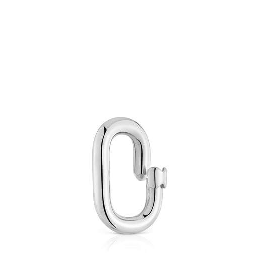 Medium silver Ring Hold Oval