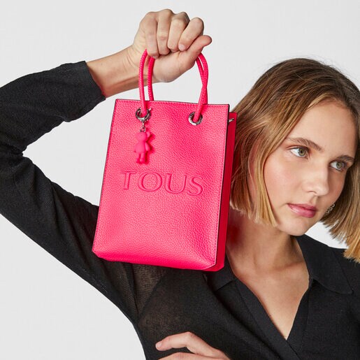 Mini fuchsia TOUS Funny Handbag