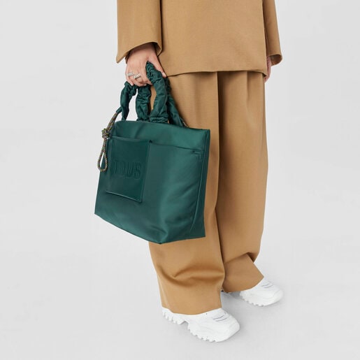 תיק סל TOUS Marina גדול בצבע ירוק