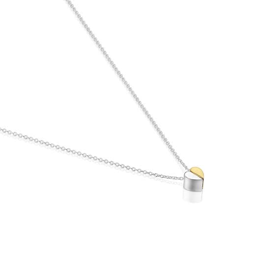 Collar bicolor y motivo corazón 7 mm TOUS 1950