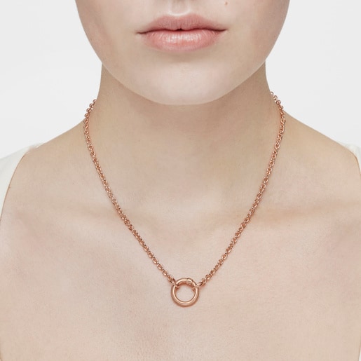 Rose Silver Vermeil Hold Choker