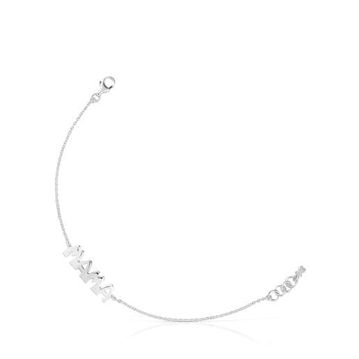 سوار بسلسلة من الفضة مرصّع بحليات من تشكيلة TOUS Mama