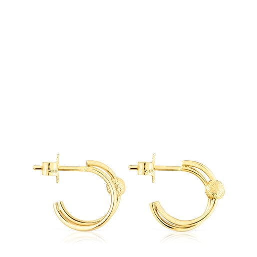 Gold Double hoop earrings Sylvan