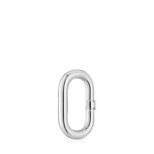 Medium silver Ring Hold Oval | TOUS