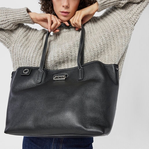 Black leather TOUS Legacy Tote bag