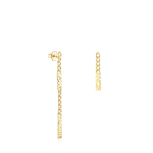 TOUS Crossword Amor Chain Earrings | TOUS