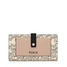 Large beige TOUS Kaos Mini Evolution Pocket wallet